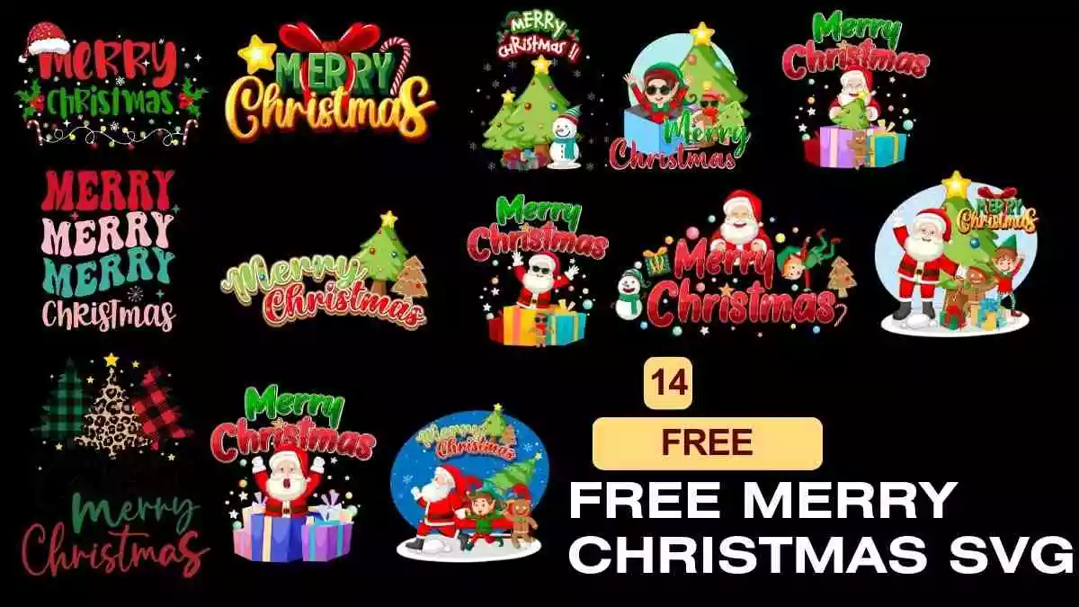 14 Free Merry Christmas SVG