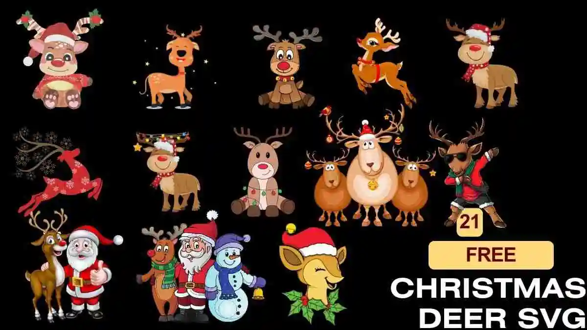 Free Christmas Deer SVG