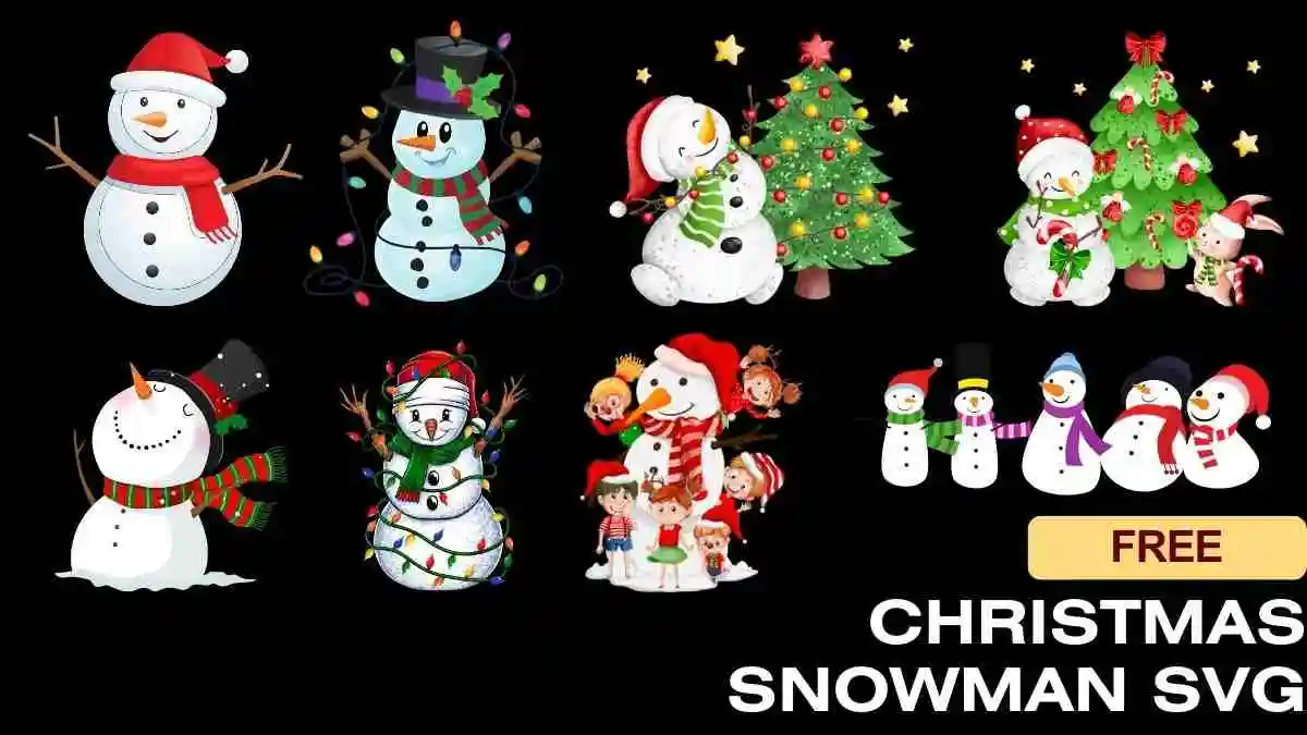 Christmas Snowman SVG