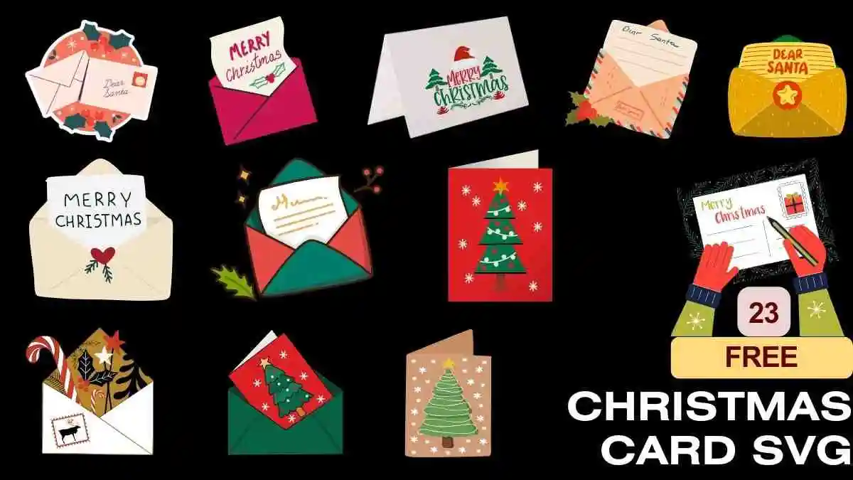 Christmas card SVG