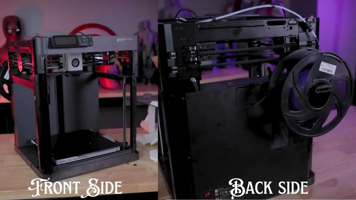 Bambu Lab P1P 3D Printer Front and Back Side