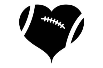 Heart Football SVG Free